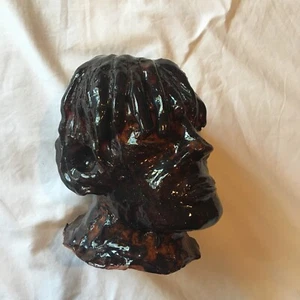 Beautiful Vintage African Americana American Art School Bust Study Clay - Picture 1 of 6