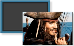 POTC Pirates of the Caribbean Captain Jack Sparrow Johnny Depp Magnet 2 x 3 #2 - Picture 1 of 3