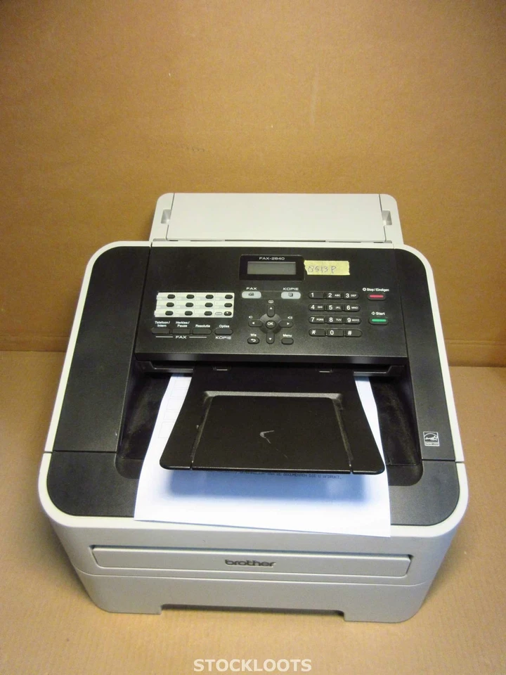 Brother FAX-2840 A4 Mono Laser Fax Machine LCD Screen 8513 PRINTS / COPY OK - Bild 1 von 4