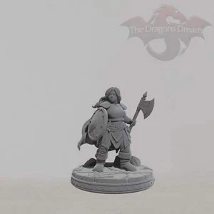 Female Dwarf - Dungeons and Dragons, Pathfinder, Heroquest - Miniature - Picture 1 of 2
