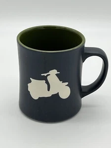Taza Starbucks 2011 Bone China Vespa ciclomotor scooter mate negro verde 16 OZ - Imagen 1 de 6