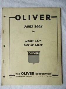 1958 Oliver 60-T Pick Up Ballenpresse Teilekatalog Buch - Bild 1 von 9