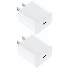 2x Fast Charger USB Type C Wall Power Adapter For iPhone 15 14 13 12 11 Pro Max