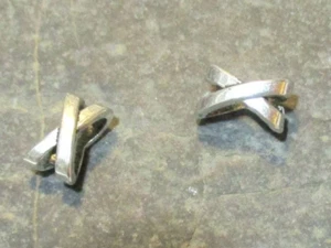 5 Schiebeperlen silberfarben X-Form 10 x 7 mm Schmuckdesign Schmuckherstellung  - Bild 1 von 1