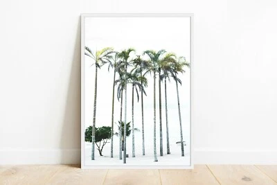 Palm Tree Beach & Ocean Art Print. A3 A2 A1 Sizes - Image 1 of 4