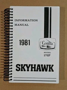 Excellent NOS 1981 Cessna 172P Skyhawk Information Manual D1192-13 30 May 1980 - Picture 1 of 6