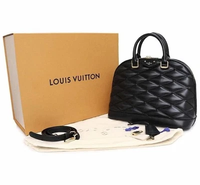 Louis Vuitton Leather Malletage Alma PM Est. Retail $5,700 BUY IT NOW $2,750 ! - Image 1 of 4