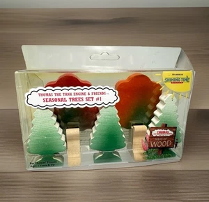 Thomas The Tank Seasonal Tree Set #1 Shining Time Wood Vintage 1992 NOS USA - Picture 1 of 7