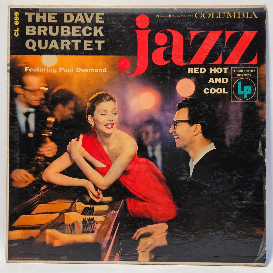 The Dave Brubeck Quartet - Jazz Red Hot and Cool - 1955 - EX - Ultrasonic Clean — 第 1/1 张图片