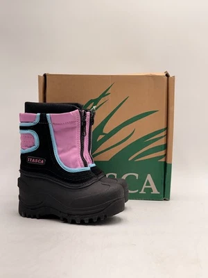 Itasca SNOW STOMPER Kid's NEW Boots Black/Pink Multiple Sizes - Image 1 of 4