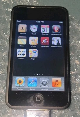 Apple iPod touch 1ª Generación Negro 8GB A1213 GRAN FORMA LLENO DE Canciones Foto 1 de 4