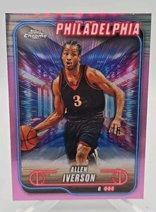 2024-25 Topps Chrome ALLEN IVERSON Pink Refractor SP #94 Philadelphia 76ers HOF - Bild 1 von 2