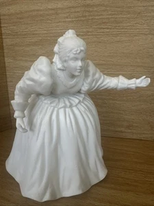 VTG DEPARTMENT 56 SILHOUETTE VICTORIAN Bisque LADY Putting Up The Tree Figurine - Picture 1 of 11