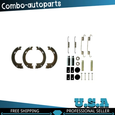 Kit de zapata de freno de estacionamiento trasero centrado y herrajes para Ford F-150 1999 2000 2001 Foto 1 de 4