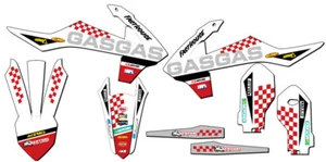 2021-2024 MC 85 CHECK White Senge Graphics Kit Compatible with GASGAS - Bild 1 von 10
