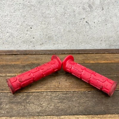 Vintage ODI Rogue Grips  Red Half Flange Mid School BMX  Single Ply USA - Image 1 of 4