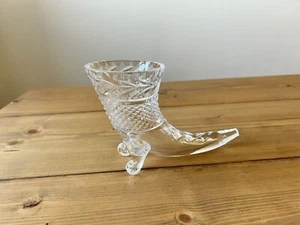 Galway Irish Crystal Horn Cornucopia Decorative Ornament Giftware - Picture 1 of 12