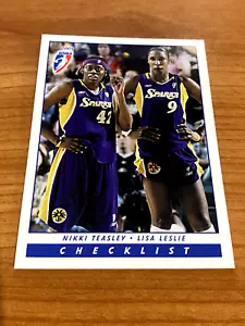 2005 Rittenhouse WNBA Checklist NIKKI TEASLEY & LISA LESLIE # 109 - Bild 1 von 1
