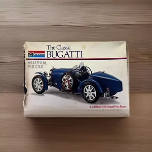 OPEN BOX 1972 Monogram 1:24 Model Kit THE CLASSIC BUGATTI 35B Grand Prix Racer - Picture 1 of 8