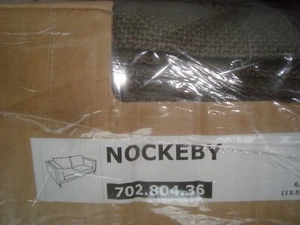 Ikea NOCKEBY cover for 2-seat Sofa Loveseat 80" Slipcover TENO BROWN 702.804.36 - Foto 1 di 12