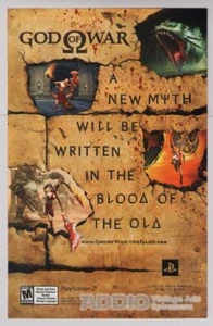 GOD OF WAR video game PRINT AD Playstation 2 PS2 New Myth console ad page 2005 - Picture 1 of 1