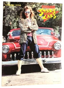 VAN HALEN / DAVID LEE ROTH / MAGAZINE FULL PAGE PINUP POSTER CLIPPING (6) - Picture 1 of 1