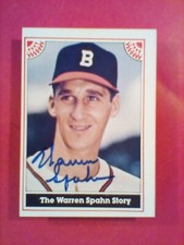 1983 ASA  WARREN SPAHN  AUTOGRAPH  SP #/2000 MINT  HOF