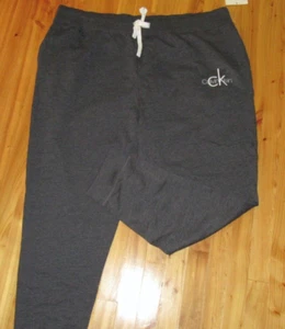 Calvin Klein 2X Gris Oscuro Bolsillos Frontales Prendas para Dormir Pantalones Jogger ¡¡Lindos!! Nuevo con etiquetas - Imagen 1 de 4