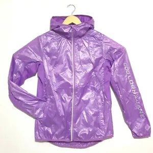 NEW Lorna Jane Jacket M Purple Lightweight Hurricane Run Hood Dewberry Active - Picture 1 of 12