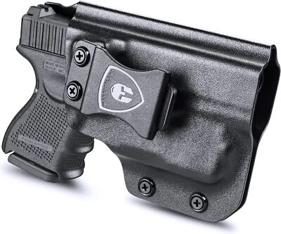 WARRIORLAND IWB Kydex Holster Custom Fit: Glock 26/27/28/33 Pistol with TLR6 Laser Light