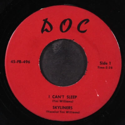 SKYLINERS: i can't sleep / why should you taunt me DOC 7" Single 45 RPM - Image 1 of 2