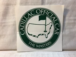 Cadillac Official Car of The Masters Golf Flag Sticker Augusta National Golf - Picture 1 of 1