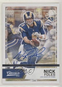 2016 Panini Classics Significant Signatures Silver /5 Nick Foles #3 Auto