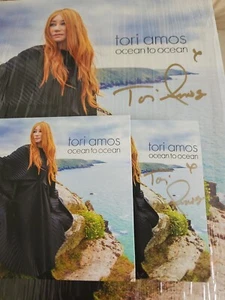 SIGNED RARE BUNDLE CD + VINYL Ice blue TORI AMOS "Ocean to Ocean" NEW 12" ALBUM - Picture 1 of 3