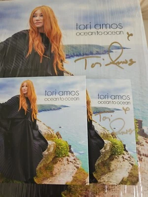 SIGNED RARE BUNDLE CD + VINYL Ice blue TORI AMOS "Ocean to Ocean" NEW 12" ALBUM - Image 1 of 3
