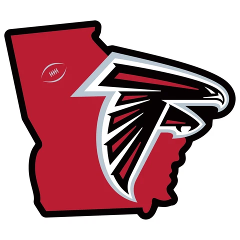 Atlanta Falcons Home State Magnet (Georgia Shape) NFL Licensed Football Cover