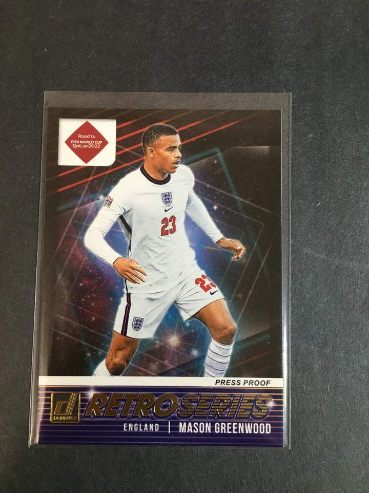 F160,507 2021-22 Donruss Soccer RETRO SERIES Press Proof MASON GREENWOOD - Image 1 of 1