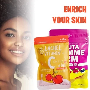 Gluta Prime Lachel Vitamin C Glutathione Mineral Rich Skin Anti Aging Supplement - Picture 1 of 16