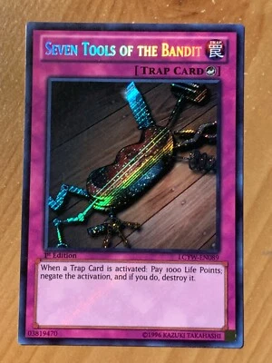 yugioh Seven Tools of the Bandit LCYW-EN089 1st Ed Secret Rare Near Mint  - Image 1 of 3