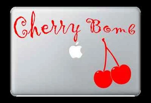 Cherry Bomb Decal Sticker for Apple Mac Book Air/Pro Dell Laptop 13" 15" 17 - Picture 1 of 2
