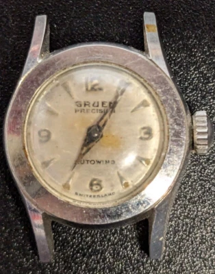 VTG Gruen Precision Ladies Autowind Watch Movement - For Parts or Repair - Image 1 of 4