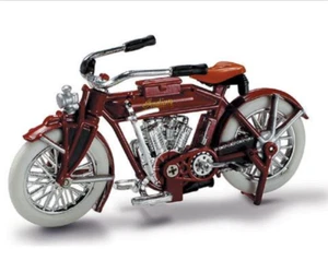 Indian V-2 1912 Red Motorcycle Die Cast with Plastic G scale Model 1:32 - Picture 1 of 3