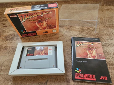 SNES SUPER NINTENDO - INDIANA JONES GRANDES AVENTURAS #ACT EUR PAL CIB Foto 1 de 4
