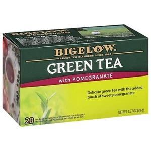 Bigelow Green Tea With Pomegranate 120 Individually Wrapped Tea Bags 6 Pack - Picture 1 of 6