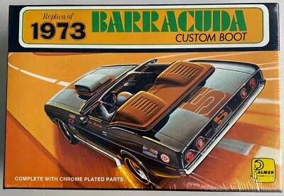 PALMER CIB 1973 PLYMOUTH BARRACUDA CUSTOM BOOT MODEL KIT SEALED MUSCLE CAR RARE  - Image 1 of 4