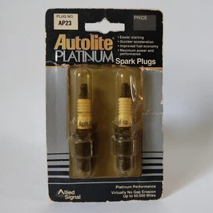 Autolite Platinum No. AP23 Spark Plugs 2 Pack Allied Auto USA Made 1991 - Picture 1 of 12