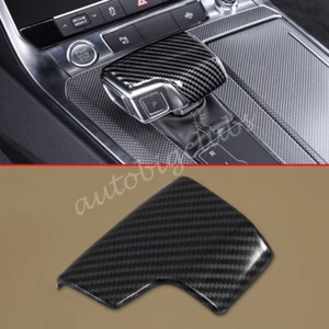 For Audi A6 2019-2024 Carbon Fiber Gear Shift Rod Cover Mould Trims Accessories - Picture 1 of 5