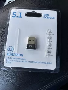 Bluetooth 5. 1 USB Adapter Wireless Dongle For Desktop Laptop Windows PC TV - Picture 1 of 2