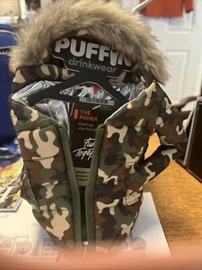 NWT Puffin Drinkwear Fashion Camo With Silver Insulated Coozie Can Holder SB - C - Picture 1 of 8