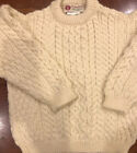 Standun Child Fishermen Irish Wool Sweater Size Medium M Med EUC
